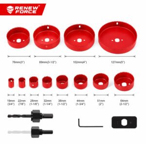 OTWORNICA DO DREWNA ZESTAW W-00D-RED - obrazek 5