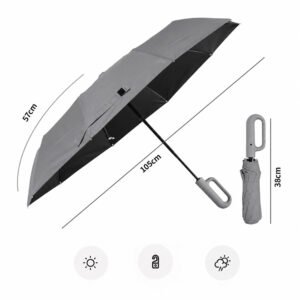 PARASOL AUTOMATYCZNY UMB-11 SZARY - obrazek 2