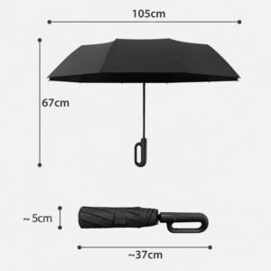 PARASOL AUTOMATYCZNY UMB-12 CZARNY - obrazek 5