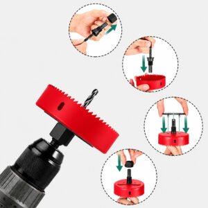 OTWORNICA DO DREWNA ZESTAW W-00D-RED - obrazek 5